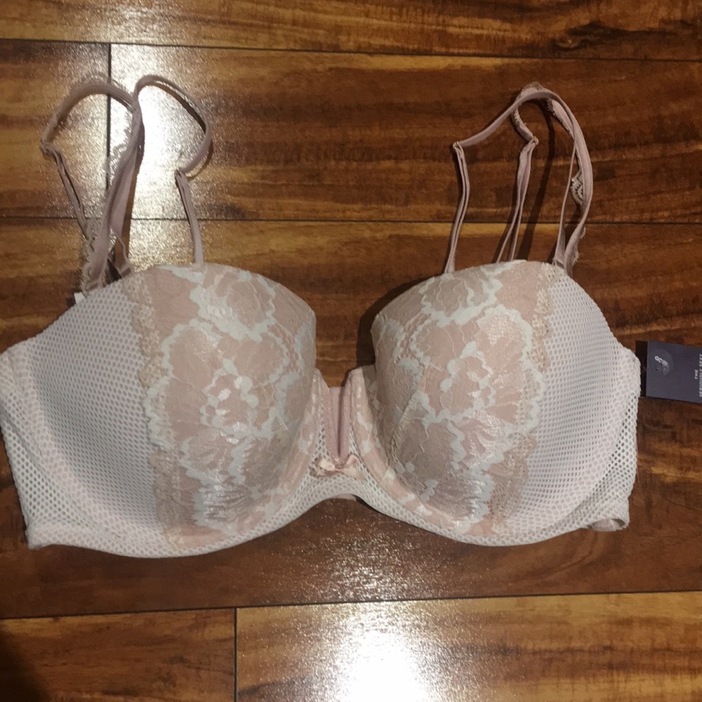 Cacique Seriously Sexy Pink Lace Bra